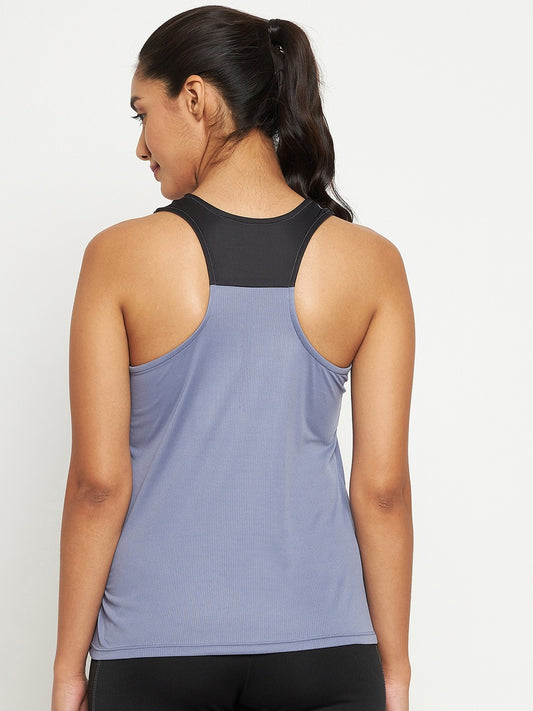 Women’s Sleeveless Gym Top – Light purple Activewear Tank